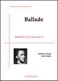 Ballade No. 4 in F minor, Op. 52 piano sheet music cover